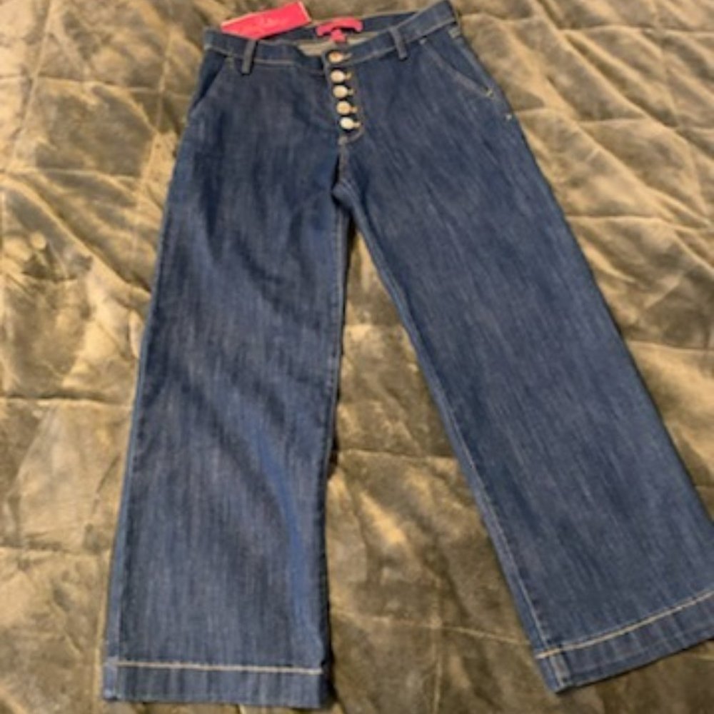 Lilly Pulitzer Aileen Button Fly jeans